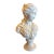 1960s Large Cast Plaster Bust of Young Lady For Sale