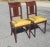 Brown 19th Century George Jacob Continental Brass Inlaid Mahogany Side Chairs, a Pair For Sale - Image 8 of 12