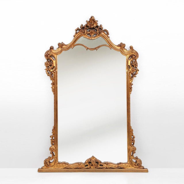 Vintage Louis XV Style Console Mirror, 1970s For Sale - Image 12 of 12