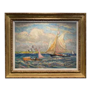 Reynolds Beal 1948 Pt. Judith Painting