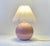 Vintage Danish Spherical Ceramic Table Lamp in Pink Glaze, 1980s For Sale - Image 3 of 9