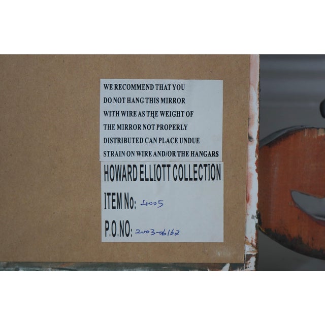 Howard Elliot Collection Baroque Ornate Hanging Wall Mirror For Sale - Image 11 of 11