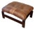 Vintage Norwegian Leather Ottoman | Scandinavian Mid-Century Modern Bentwood & Sling Footstool | Ingmar Relling Style For Sale