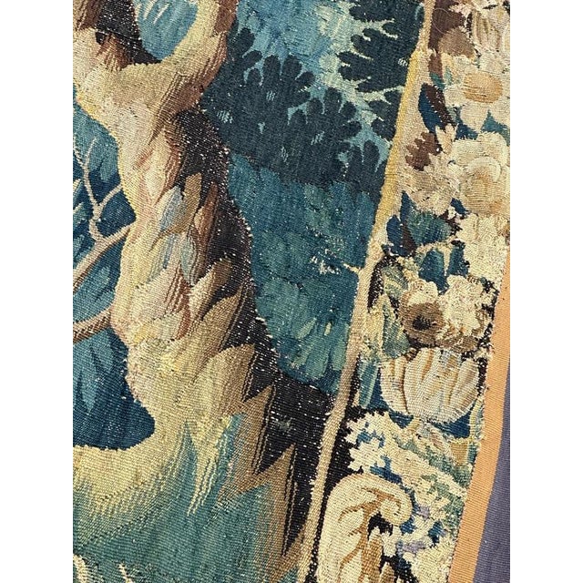 Hunting with Hound Tapestry from Aubusson, 1700s For Sale - Image 17 of 18
