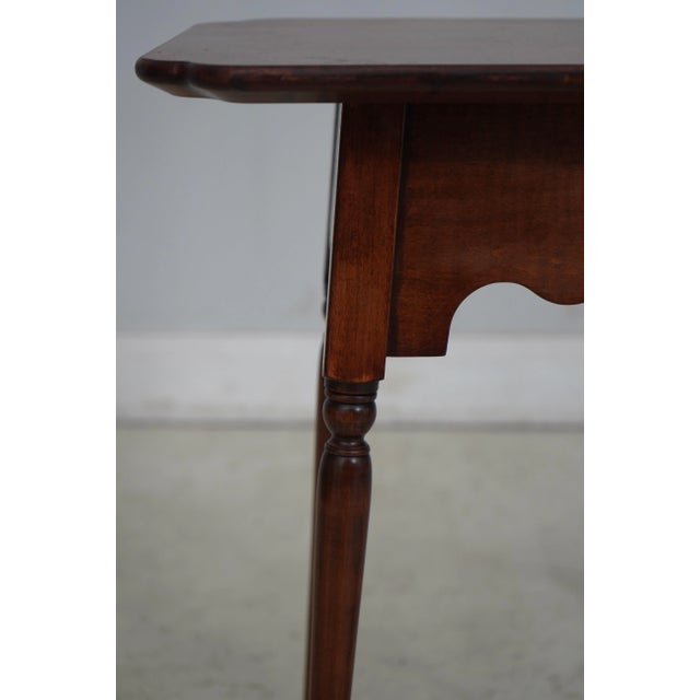 1990s Tiger Maple Country Style Occasional Table For Sale - Image 5 of 12