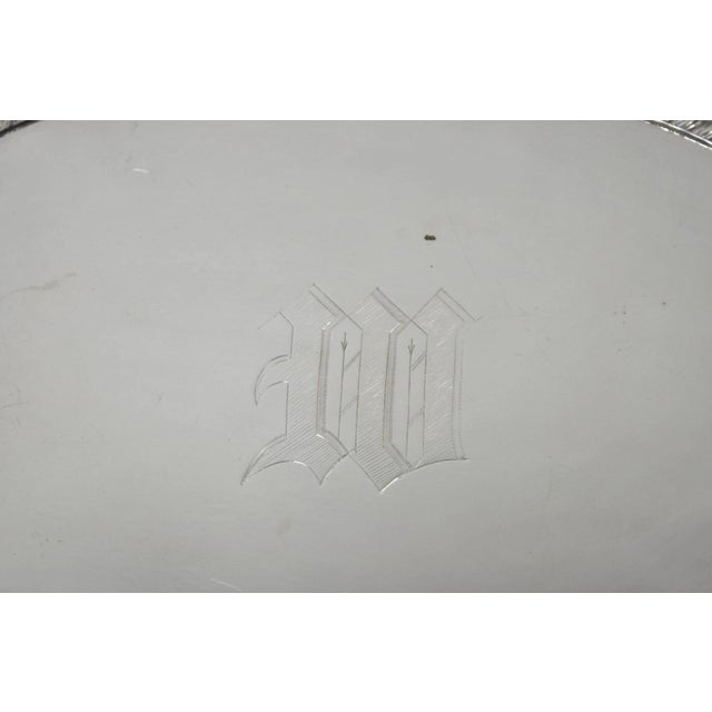 Early 20th Century Antique English Regency Silver Plated Large Covered Serving Dish 'M" Monogram For Sale - Image 5 of 17