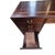Brass Vintage Asian-Inspired Dark Wood Executive Desk With Brass Hardware & Fretwork For Sale - Image 8 of 12