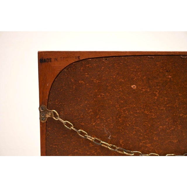 1960s Vintage Danish Teak Mirror by Pedersen and Hansen, 1960 For Sale - Image 5 of 8