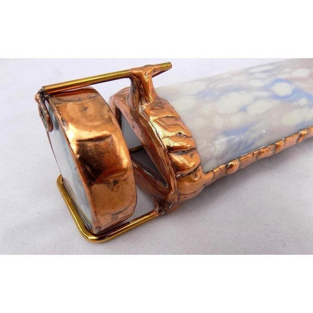 Late 20th Century Rare Windseye Studio Slag Glass & Copper Kaleidoscope Doug Johnson For Sale - Image 5 of 12