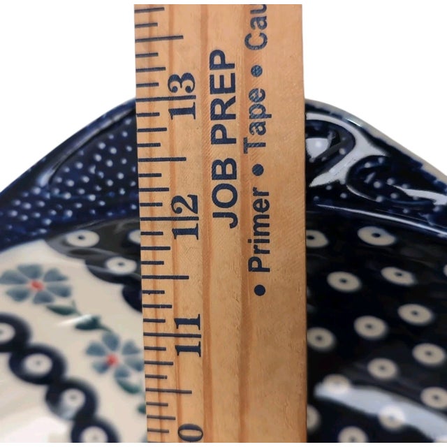 Polish Pottery Fish Serving Platter Hand Made Manufaktura Boleslawiec Poland New For Sale - Image 12 of 12