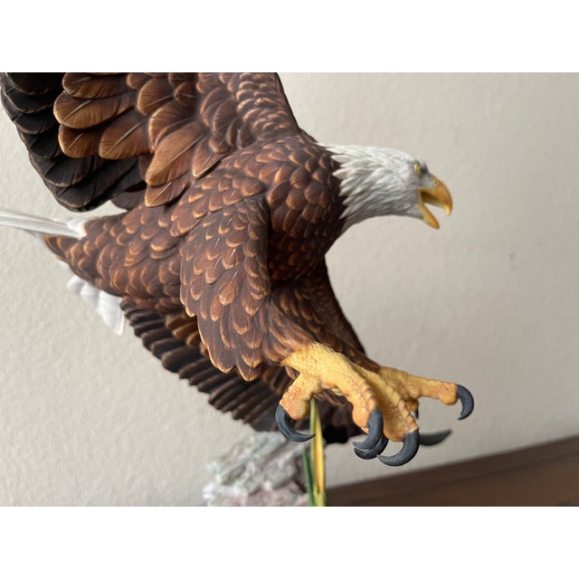 Ceramic Gunther Granget Hutschenreuther Freedom in Flight Porcelain Bald Eagle Figurine For Sale - Image 7 of 13