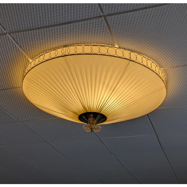 Large Flush Mount in the style of Paavo Tynell, 1950s For Sale - Image 18 of 18