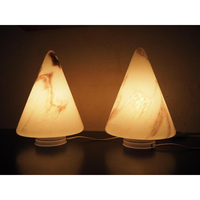 Mid-Century Glass Table Lamp, Europe, 1980 For Sale - Image 11 of 13