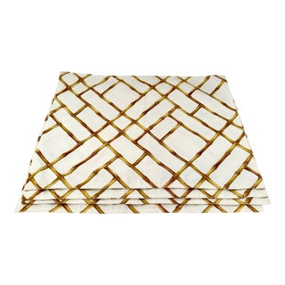 Williams-Sonoma Bamboo Print Placemats-Set of 4 For Sale