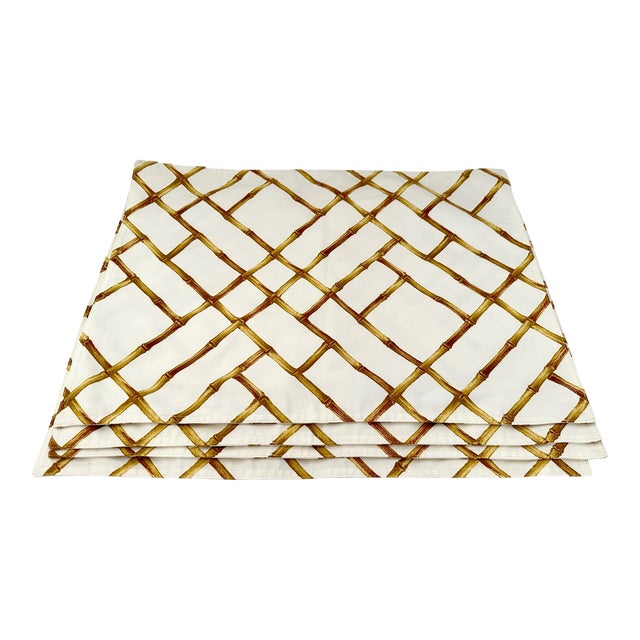 WilliamsSonoma Bamboo Print PlacematsSet of 4 Chairish
