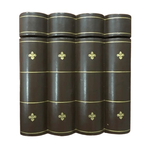 Four Volume Faux Book Humidor For Sale