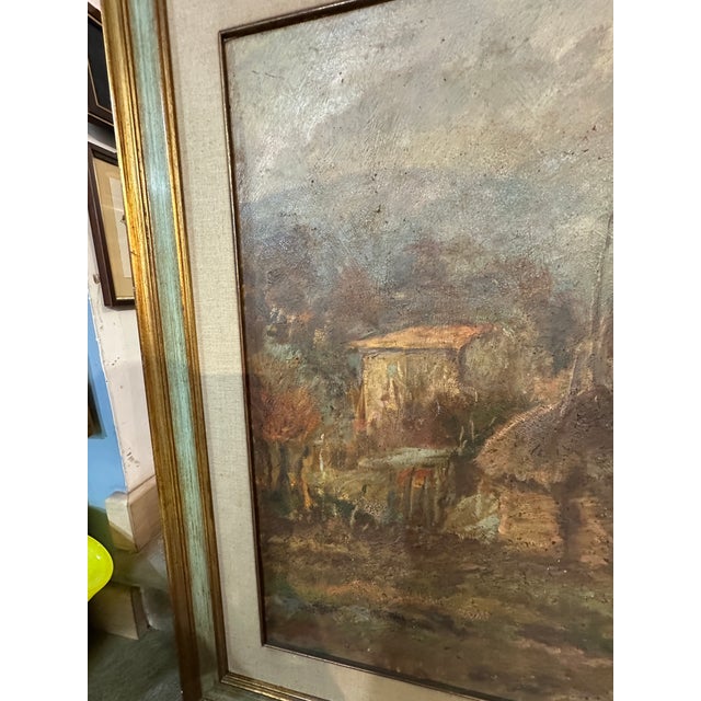 Sergio Tosi, Straw Houses, Oil on Cardboard, 1960s For Sale - Image 7 of 9