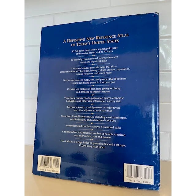 1990s Atlas of America Hardcover Coffee Table Book For Sale - Image 4 of 10