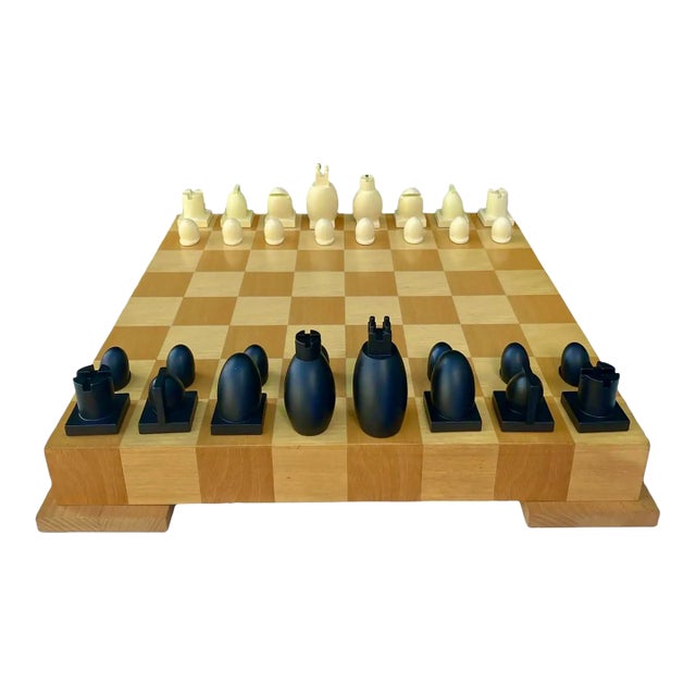 Michael Graves Post Modern Custom Made Checker & Chess Set - Signed For Sale