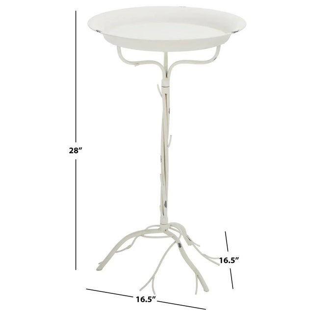 Contemporary Nigel Bird Bath - Antique White For Sale - Image 3 of 7