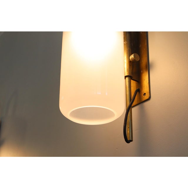 Dominioni Azucena Model LP10 Brass Wall Lamps by Luigi Caccia Dominioni for Azucena, 1958, Set of 2 For Sale - Image 12 of 15