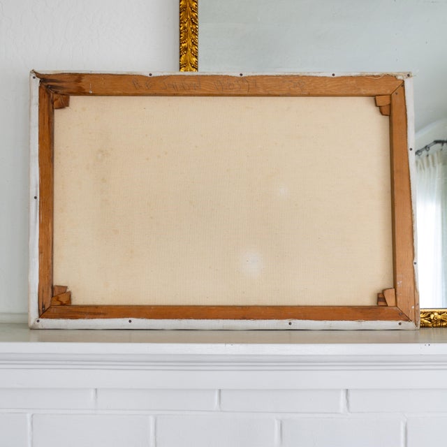 Colorful Abstract Original Painting on Canvas Mid Century Modern For Sale - Image 10 of 11