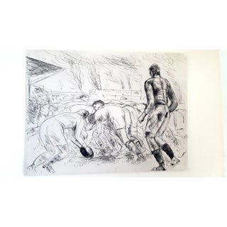 André Dunoyer de Segonzac - La Mêlée - Original Etching 1927 For Sale