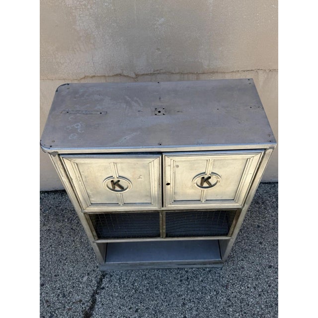Antique Art Deco Steel Metal Dual Sided Dental Medical Cabinets Bar - A Pair For Sale - Image 10 of 18