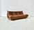 French Togo Sofa in Dark Cognac Leather attributed to Michel Ducaroy for Ligne Roset For Sale - Image 9 of 15