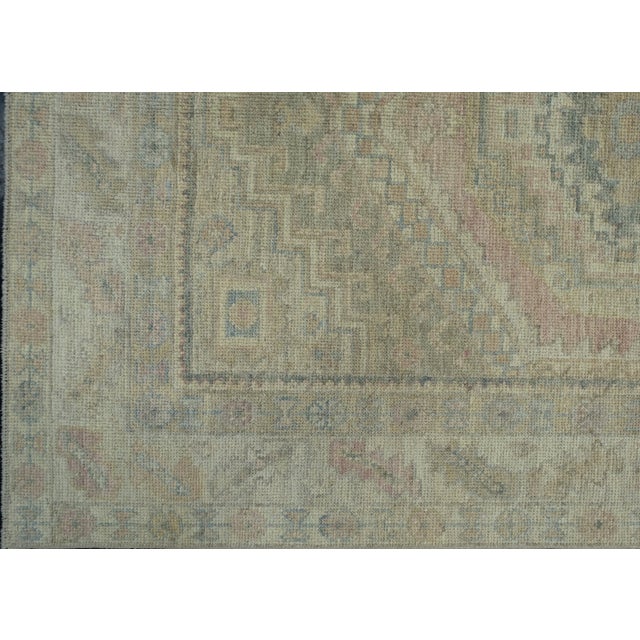 Turkish Oushak Rug 4'10" x 7'3" #17298 For Sale - Image 4 of 8