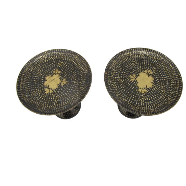 Japanese Japanese Hina Doll Takatsuki Tray Lacquer Makie Trinket Offering Dish For Sale - Image 3 of 9