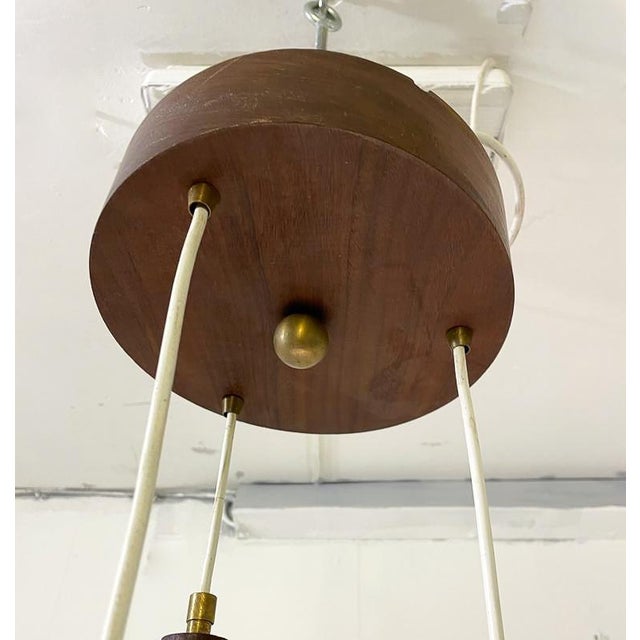 Mid-Century Modern Italian Opaline Ceiling Lamp, Italy, 1960s For Sale - Image 4 of 6