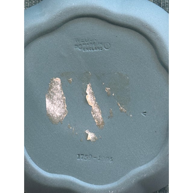 Vintage Wedgwood Jasperware Teal Green Scallop Shell Petite Trinket Dish & Lidded Box For Sale - Image 14 of 14
