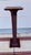 Oxblood Red Antique Rope Twist Turned Cherry Pedestal Stand, Circa 1890-1910 For Sale - Image 8 of 14