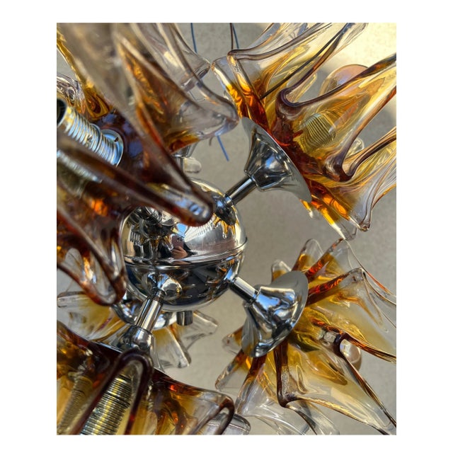Vintage Sputnik Pendant Light from Mazzega, 1970s For Sale - Image 6 of 8