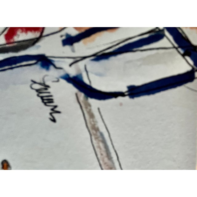 "Hold the Line" a Portrait of a Woman Sitting in a Chair For Sale - Image 4 of 4