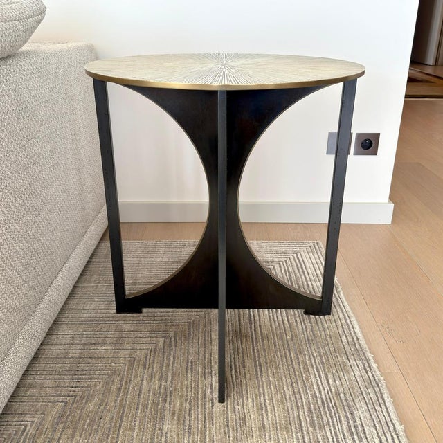 Bronze Catalina Side Table attributed to Tuell and Reynolds, 2016 For Sale - Image 9 of 10