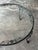Black Wrought Iron Rose Patio Coffee Table With Round Glass Top by Woodard, Mid-20th Century For Sale In Greensboro - Image 6 of 14