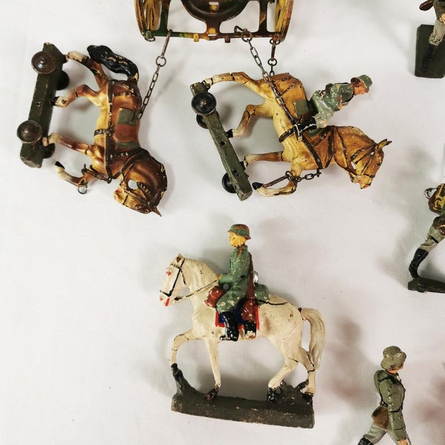 German Soldier Figurines, 1930s, Set of 40 For Sale - Image 9 of 16