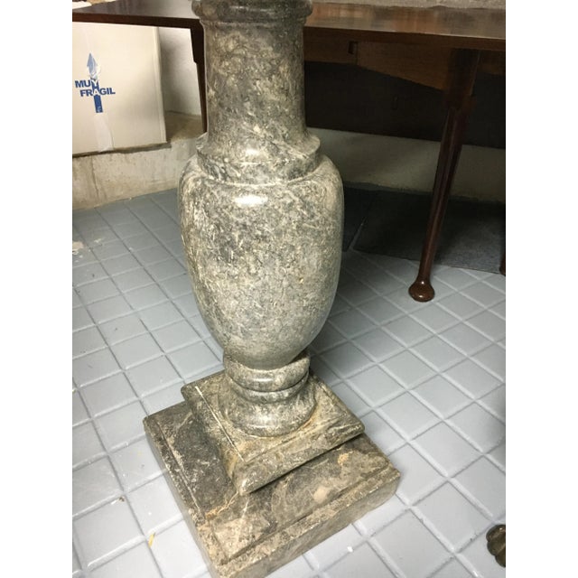 Stone Antique French Marble Pedestal, 1700s For Sale - Image 7 of 11