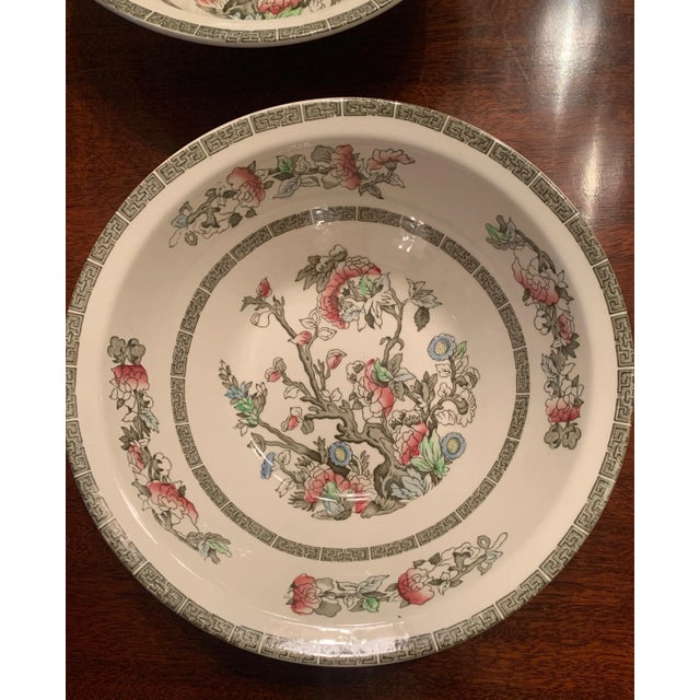 Johnson Brothers Vintage Dinnerware Collection of "Indian Tree" Pattern From England- 21 Pieces For Sale - Image 4 of 11