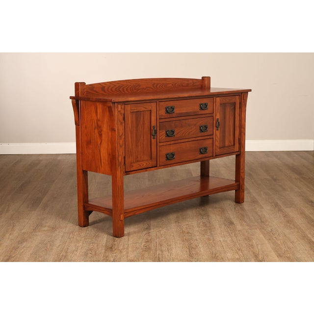 Mission Nichols & Stone Mission Style Oak Sideboard For Sale - Image 3 of 18