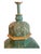 1970s Hollywood Regency Custom Lacquered Emerald Green & Gilt Chinoiserie Table Lamp For Sale - Image 15 of 18