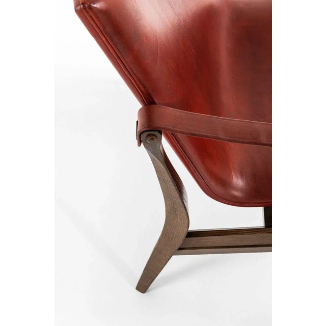 Easy Chair by Karen & Ebbe Clemmensen for Fritz Hansen, Denmark For Sale - Image 3 of 11