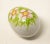 Mid 20th Century Ceramic Eggs with Floral Motif- Set of 2 For Sale - Image 9 of 13