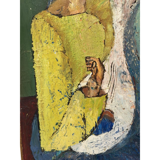 Alfred Rogoway, Figurative Composition, 1960, Oil Painting For Sale - Image 8 of 9