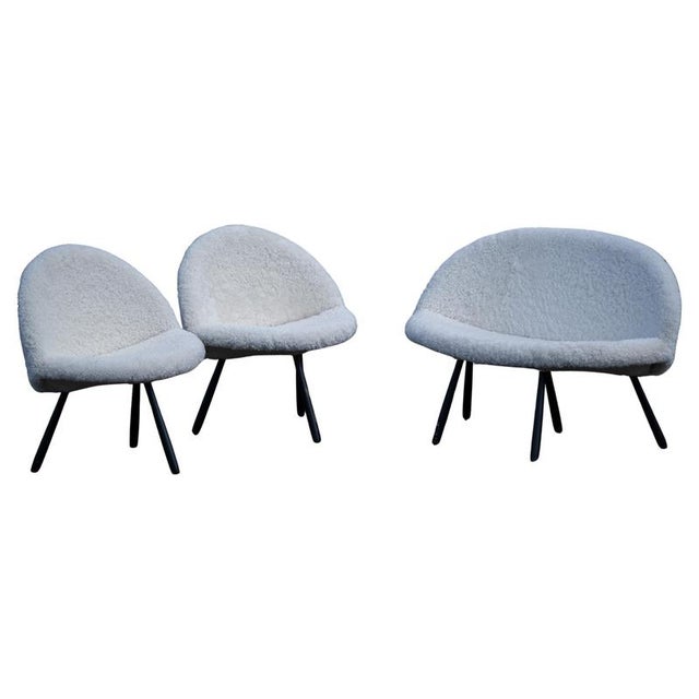 Mid-Century Sofa and Armchairs, Denmark, 1960s, Set of 3 For Sale - Image 13 of 13