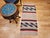 Vintage Native American Navajo Area Rug, Handwoven Wool, Stripe Pattern,Ivory & Red, 2x4 For Sale In Chicago - Image 6 of 16