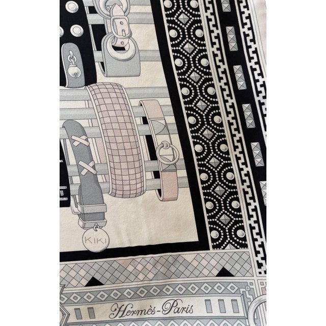 Hermes Colliers de Chien 2013 Silk Scarf A delightful Hermes scarf representing the house's extensive and prestigious...