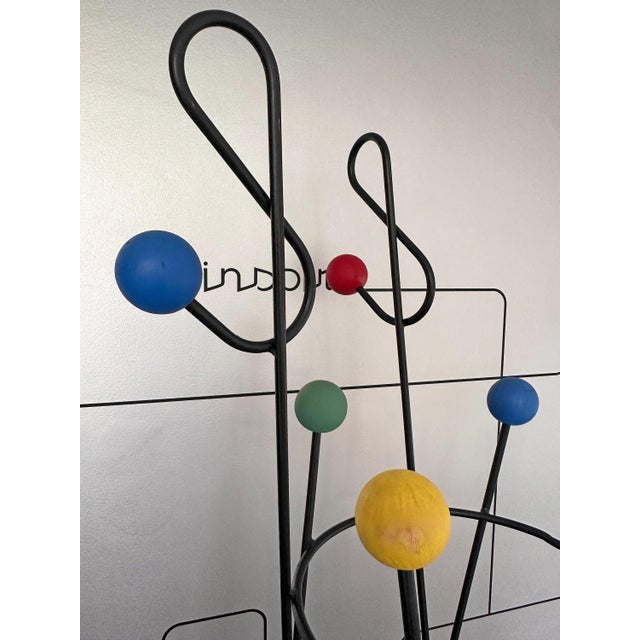 1950s Treble Clef Coat Rack attributed to Roger Feraud, France, 1950s For Sale - Image 5 of 10